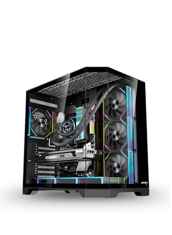 PC'GEN PC'GEN Gaming PC, Intel Core i7-14700F, RTX 5060ti 8GB, 32GB 2X8 RAM, 1TB M2 SSD, 360mm ARGB Liquid Cooling, 700W * 8, Dost60 Plus Desk, Gigabyte B760 Motherboard (WHITE)  - Image 2