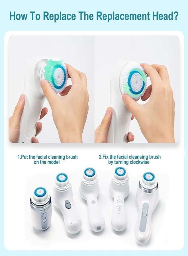 ARICEAN Facial Cleansing Brush Heads,Face Brush Head Replacements Compatible with Mia 1, Mia 2, Mia Fit, Alpha Fit, Smart Profile Uplift - Image 3