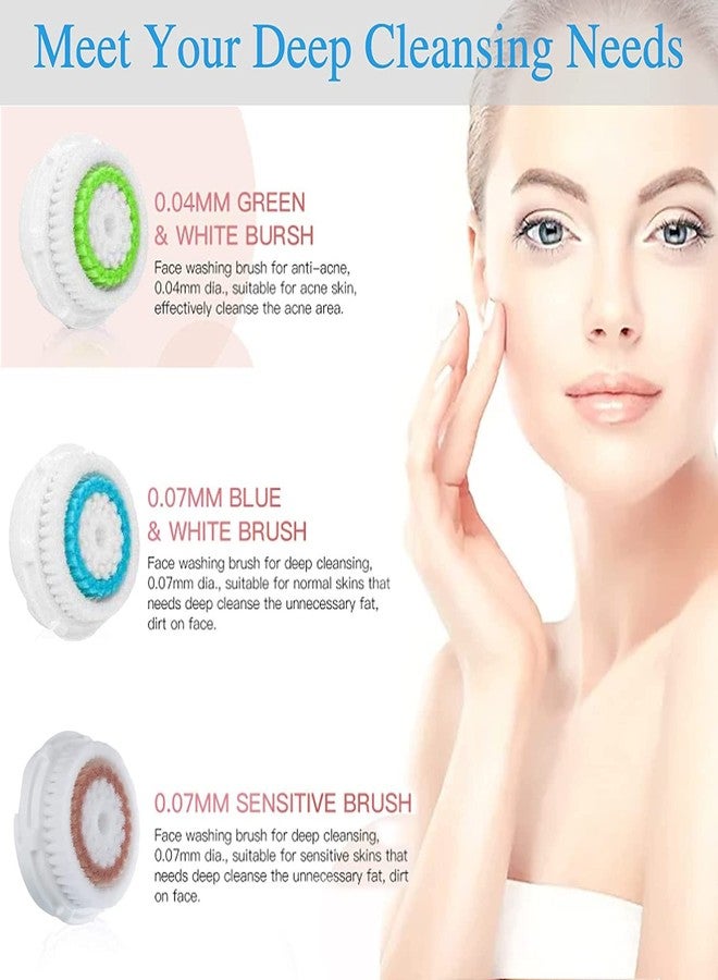 ARICEAN Facial Cleansing Brush Heads,Face Brush Head Replacements Compatible with Mia 1, Mia 2, Mia Fit, Alpha Fit, Smart Profile Uplift - Image 2