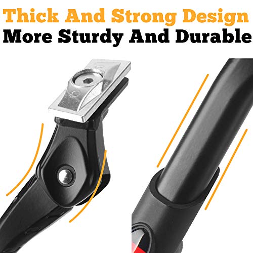 Sataway Bike Kickstand Adjustable Strong Center Mount Aluminum Alloy Bicycle Kickstand for 26” 700C 27.5” 28” inch Electric Bike Hybrid Bike Mountain Bike Adult Bike - Image 3