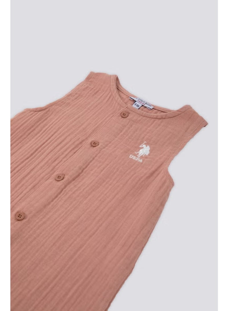 U.S. Polo Assn. بدلة قفزات بيبي بني ناعم من بولو أسيان - Image 3