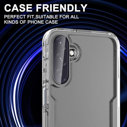 Avocase for Samsung Galaxy A36/A56 Camera Lens Protector, Individual Metal Ring Tempered Glass Lens Cover, [Strong Adsorption] Scratch Resistant Ultra-Thin HD Clear Lens Cover, 1 Set-Black - Image 5