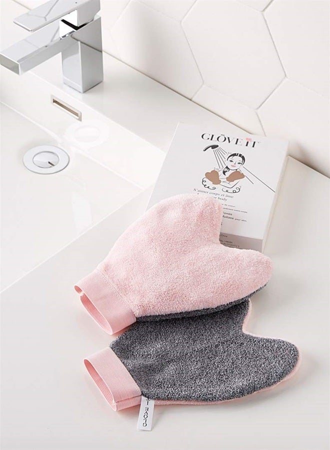Face It Glove It by Cloth in a Box - Set Of 2 Ultra Soft Body Gloves | Wash and Exfoliate Skin | Lather and Clean | Body Scrub | Leaves Skin Feeling Fresh and Clean |  - Image 2