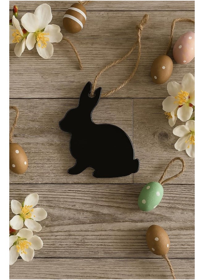 Horoof Home Horoof Home® black Acrylic Easter Bunny Ornament  - Image 1