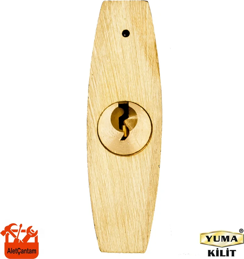 Yuma Brass Yellow Padlock Master System 60MM with Common Key