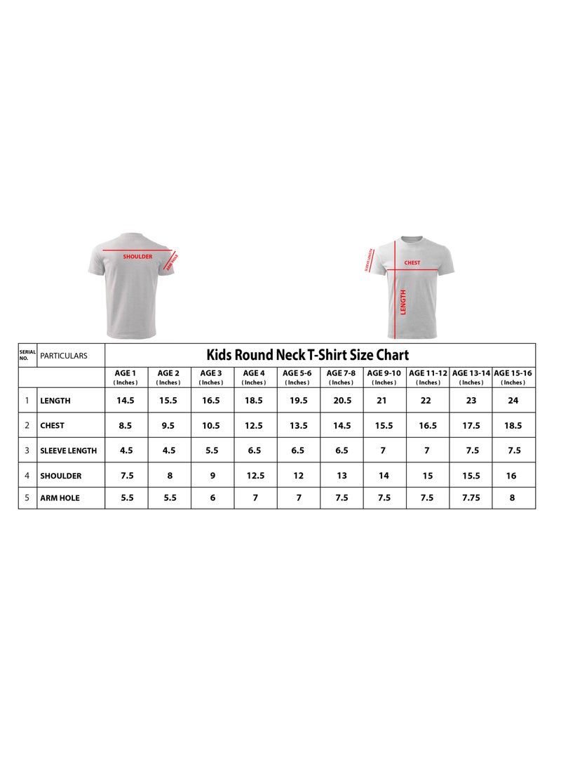 PRINTSHOP4ME - Printshop4me Kids Round Neck Girls T Shirt 170 GSM Pure Cotton Basic Colors - Image 1