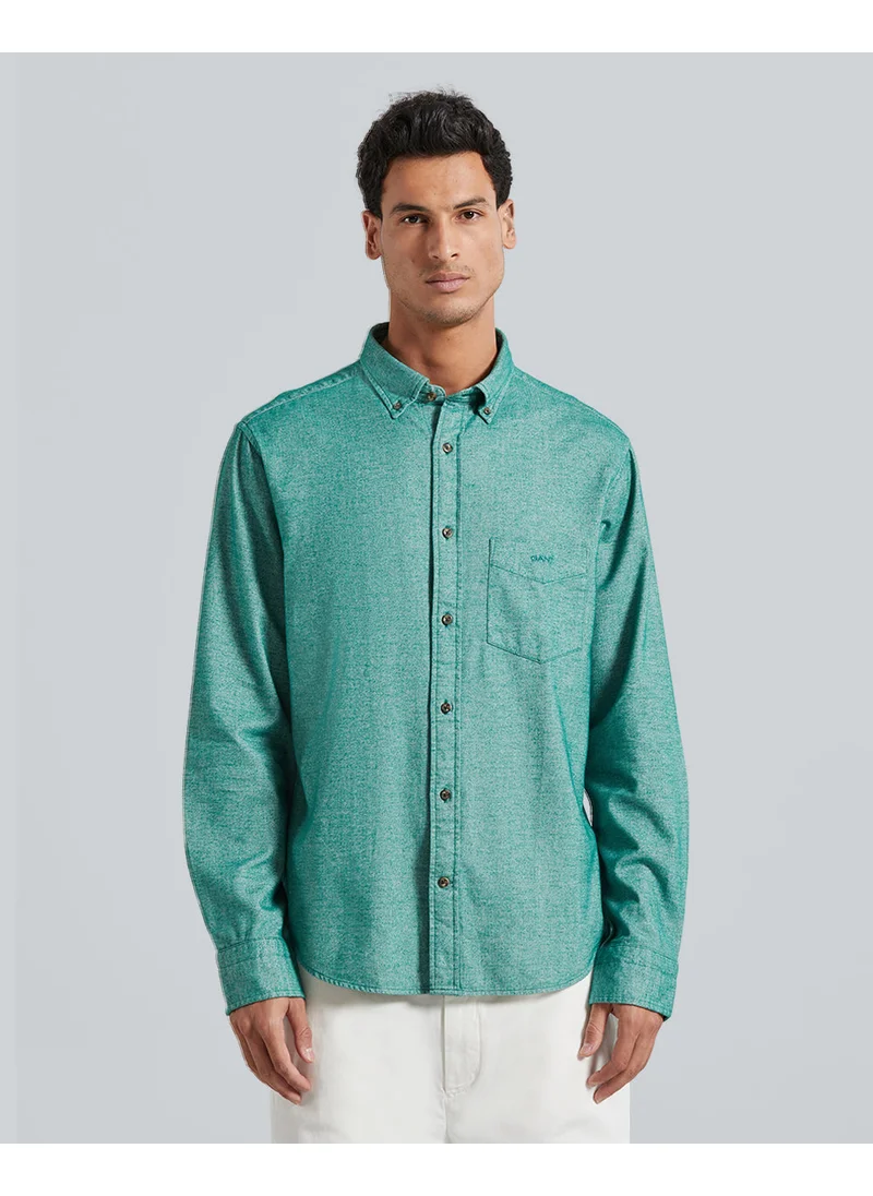 GANT Gant Regular Herringbone Flannel Shirt – Regular Fit Cotton Flannel