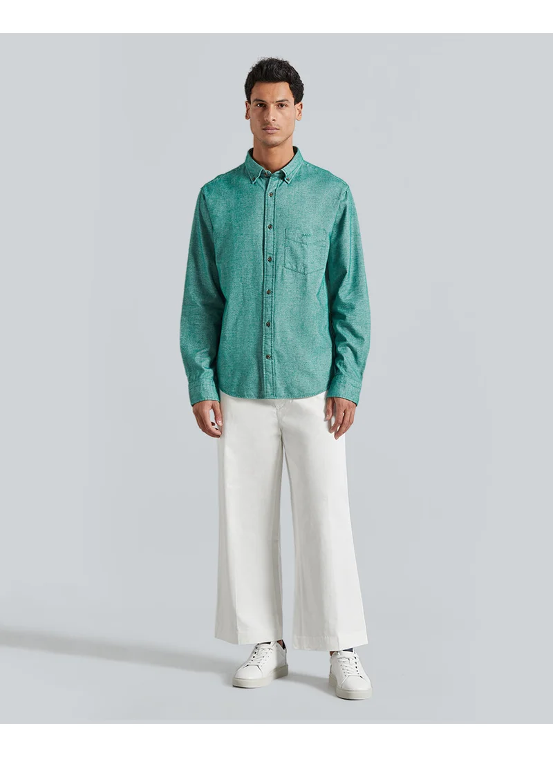 GANT Gant Regular Herringbone Flannel Shirt – Regular Fit Cotton Flannel