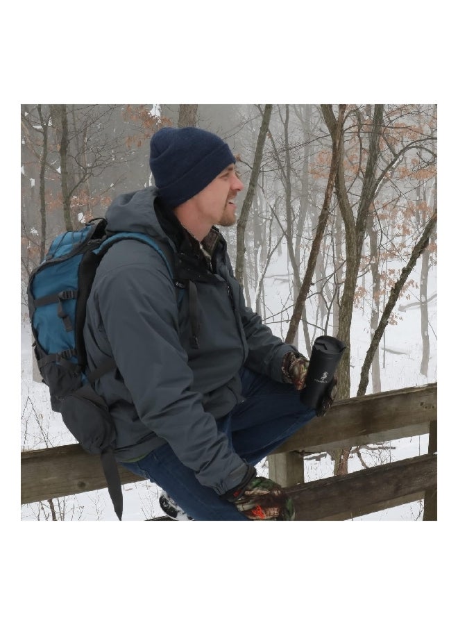 اكوابيلي 90048 أكوابيلي سي 116 كوب للسفر عازل للحرارة مزدوج الجدار أسود ميدنايت 480 مل - Image 4