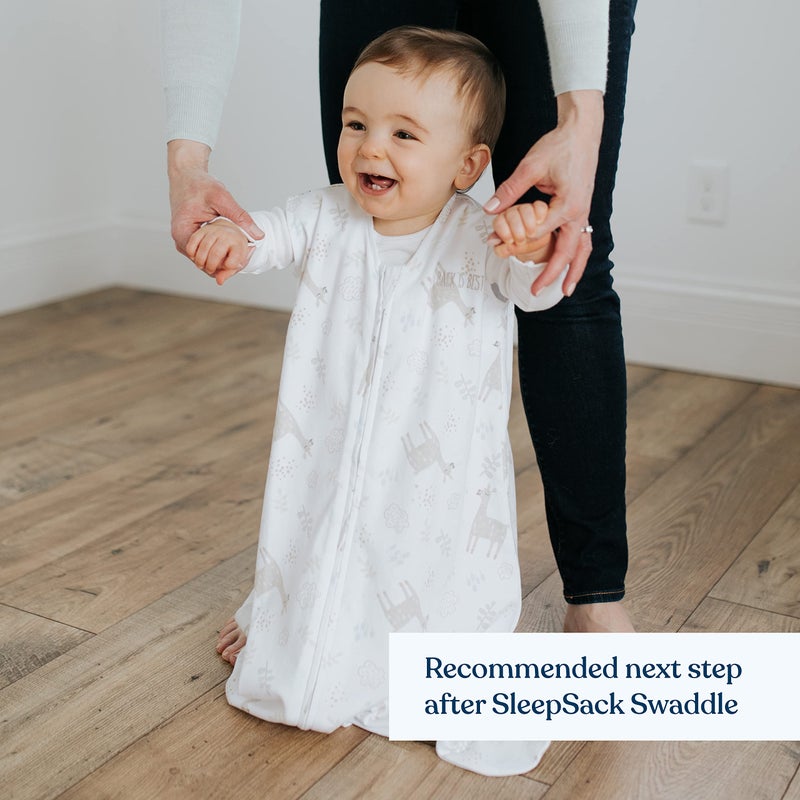 HALO SleepSack, 100% Cotton Wearable Blanket, Swaddle Transition Sleeping Bag, TOG 0.5, Llama Sand, Size X-Large, 18-24 Months - Image 3