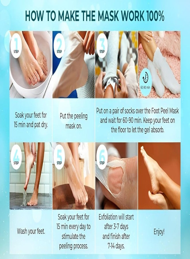 SEFLICA® Foot Peeling Mask (1 Pair), Korean Peeling & Exfoliating | Deep Exfoliation with Glycolic Acid, Removes Dead Skin, Cruelty-Free, Foot Peel Off Mask (1 Pair Foots Masks - Lavender) - Image 4