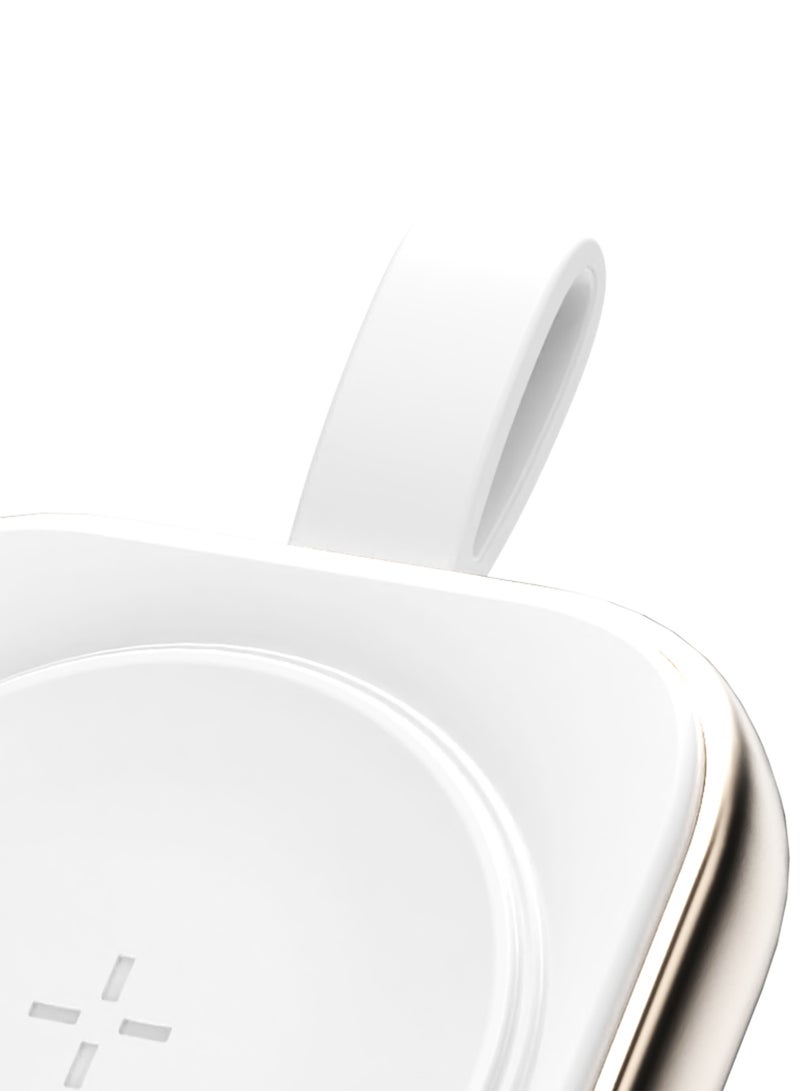 NOXO WCHN-1 M Magnetic Wireless Watch Charger – Portable USB-C Power for Apple Watch - White - Image 4