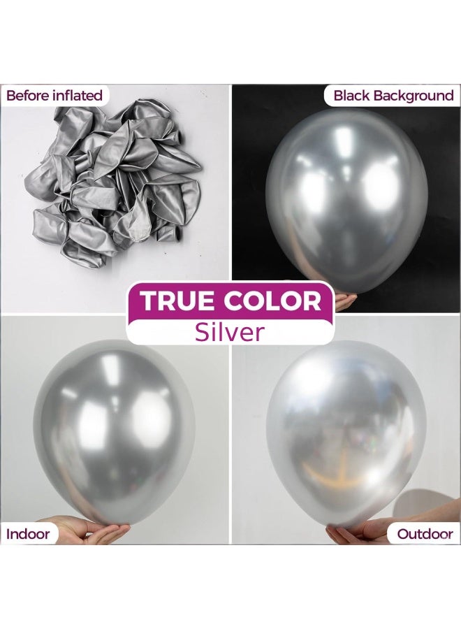 Farahom Blue Birthday Decorations, Blue and Silver Happy Birthday Party Decorations Set for Girls, Boys, Women, Men, Kids, Party Decor with Happy Birthday Banner Blue, Blue and Silver Balloons, Confetti Balloons, Heart Star Shape Balloons, Foil Fringe Curtains, Cake Toppers, Party Supplies - Image 5