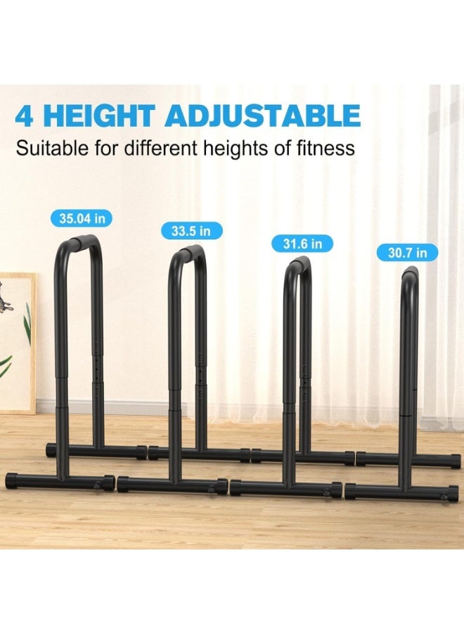 SportQ Calisthinx Heavy Duty Bar Height Adjustable Multi-Functional Pull Up Bar Push Up Dip Bar with Anti-Slip Fixing Connector for Protection, Portable Parallel Exercise Equipment for Home Workout - Image 5