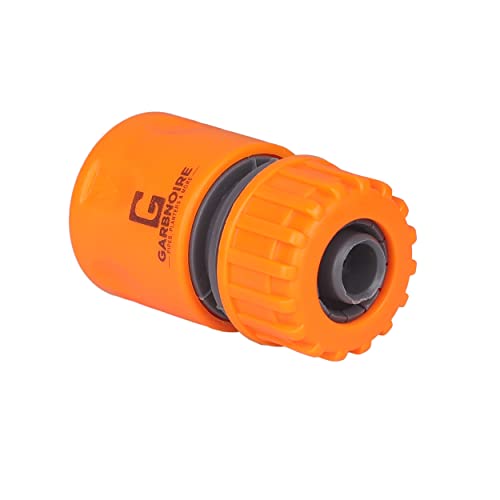 Garbnoire Heavy Duty Hose Pipe Fitting Standard Size 1/2'' Inch Quick Connector for Garden Water Pipe & Car, Bike Washing Accessories | Female Adapter Suitable Connecting Hose Pipe (Pack of 1) - Image 1