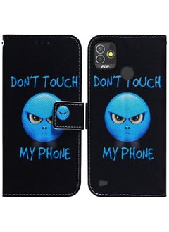 Case Cover For For Tecno Pop 5P Coloured Drawing Leather Phone Case(Anger)