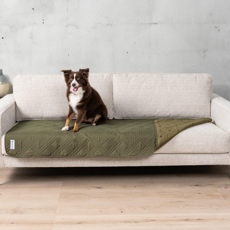 PetAmi Waterproof Couch Cover for Dogs Waterproof Pet Blanket Reversible Furniture Cover Sofa Protector for Pet Cat Bed Washable Waterproof Blanket Dog Cover for Couch Seat 30x70 Green - Image 2