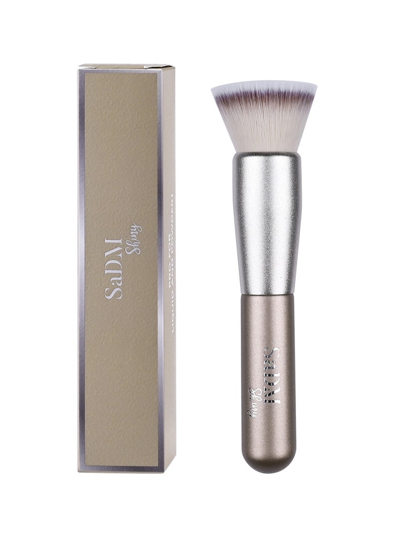 SaDM Shiny SaDM Shiny Kabuki Foundation Brush – Vegan, Multipurpose Brush for Liquid & Powder Makeup Application  - Image 1