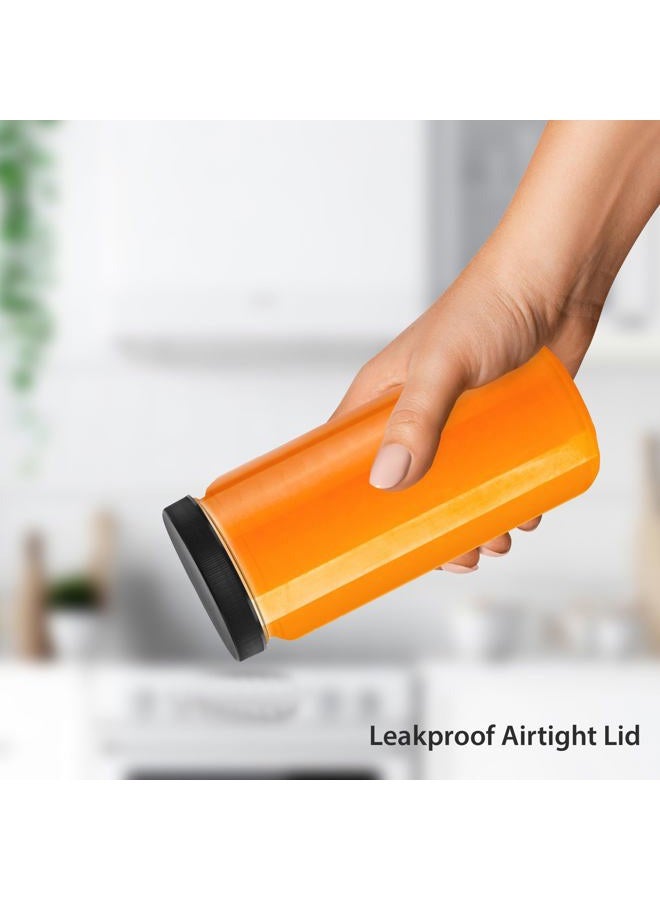 DilaBee 12-Pack 16oz Round Empty Glass Water Bottles - Glass Juice Bottles with Lids for Juicing, Smoothie, Milk & Kombucha - Juice Containers for Fridge, Smoothie Bottle, Clear Water Bottle BPA-Free - Image 3