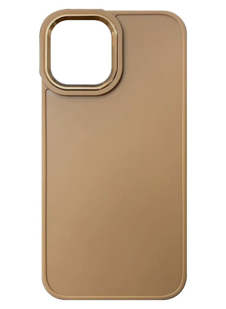 JOWAY iPhone 13 Pro Silicone Case Soft Ultra Slim Shockproof Back Cover 6.1 inch Brown - Image 2