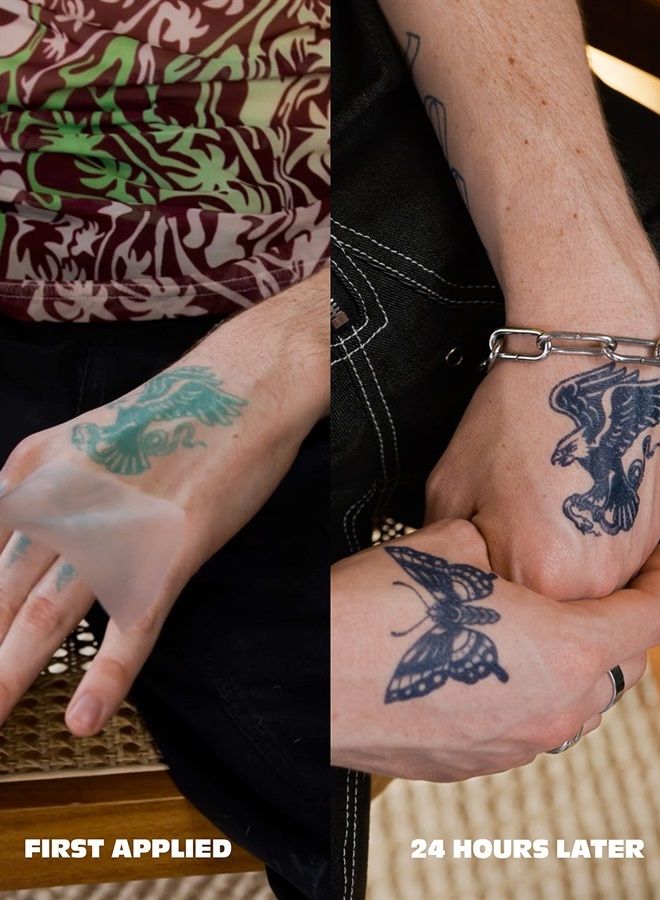 Inkbox Temporary Tattoos, Semi-Permanent Tattoo, One Premium Easy Long Lasting, Water-Resistant Temp Tattoo with For Now Ink - Lasts 1-2 Weeks, Thor - Stormbreaker, 2x2 - Image 4