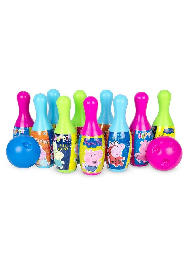 itoys Peppa Pig Bowling Game for Kids 10 Pin 2 Balls Bowling Set for Kids - Image 1