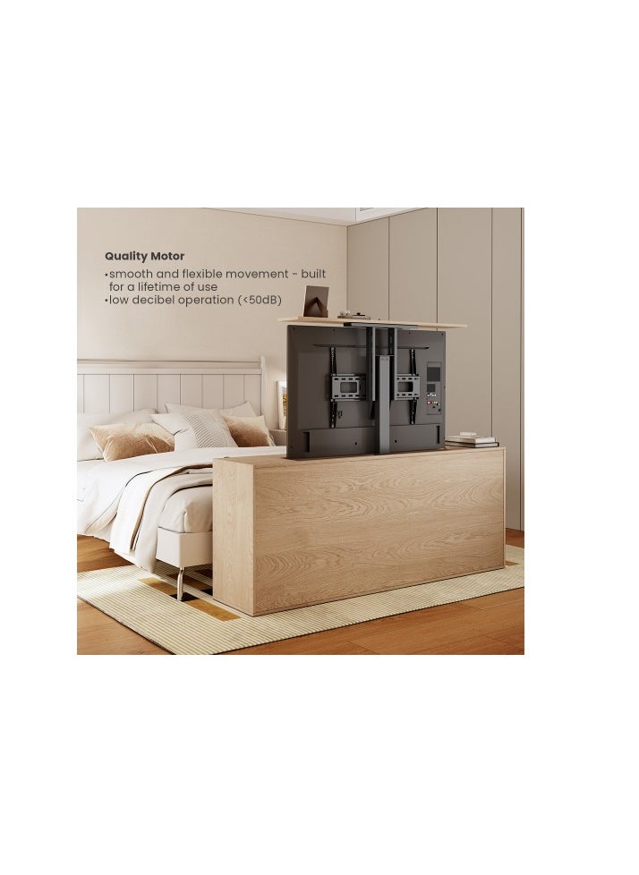 Smart Large Motorized TV Lift Stand with Voice & APP Control
