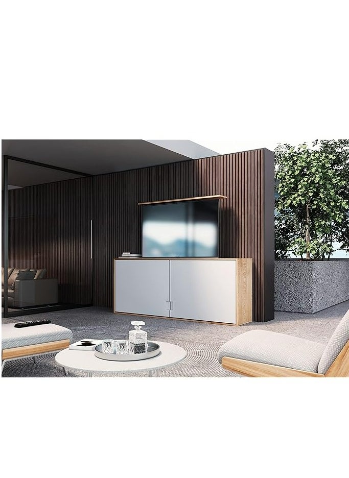 Smart Large Motorized TV Lift Stand with Voice & APP Control