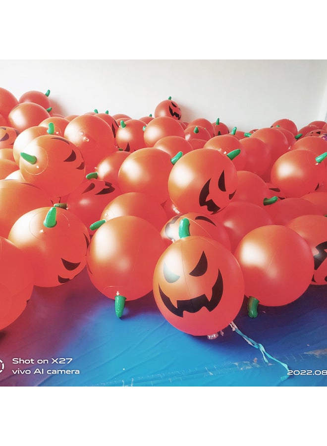 Loquat Inflatable Luminous Pumpkin Ball Holiday Decoration Remote Control Luminous Led Inflatable Pumpkin Ball Wholesale-Color:Lampless Pumpkin Ball-Diameter:60CM - Image 4