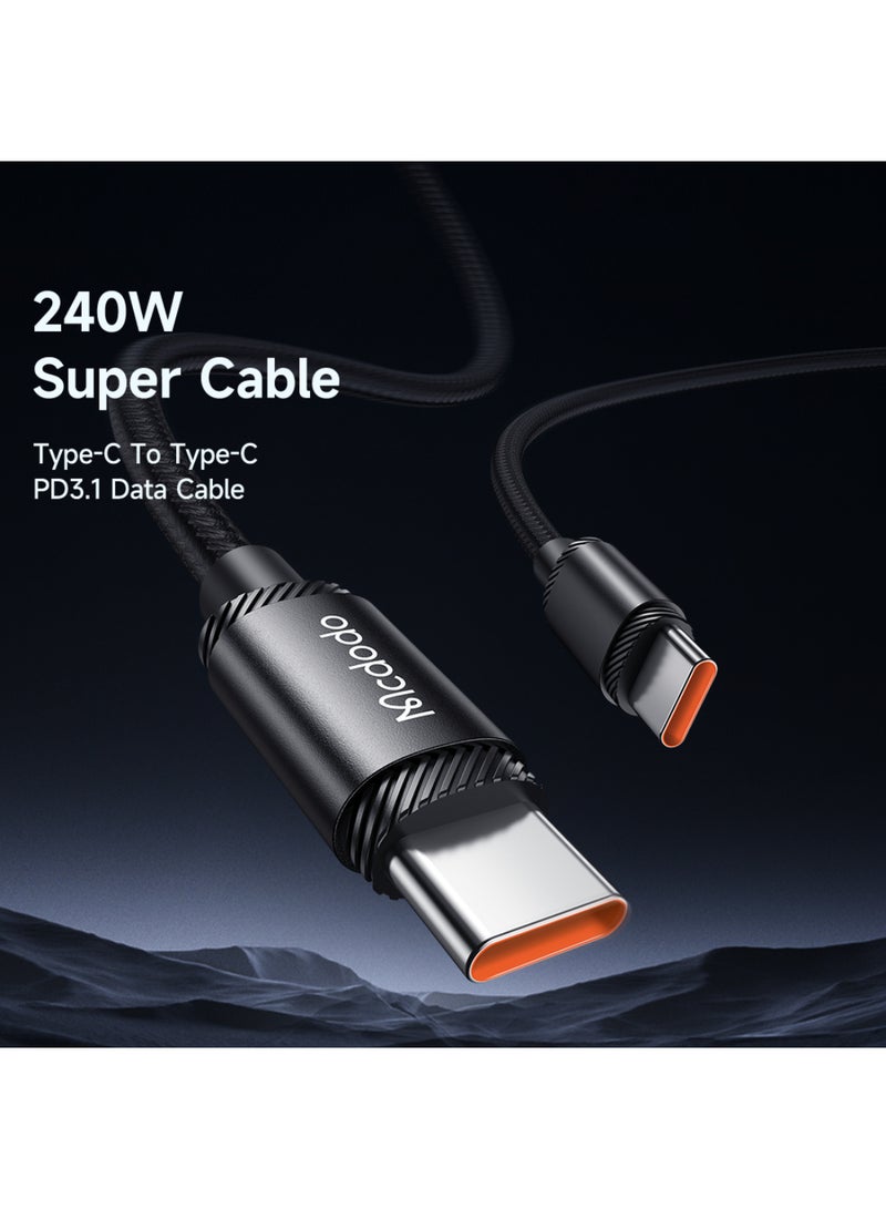 Mcdodo 240W USB-C to USB-C EPR Data Cable 2m (Future-Proof Charging) - Image 2