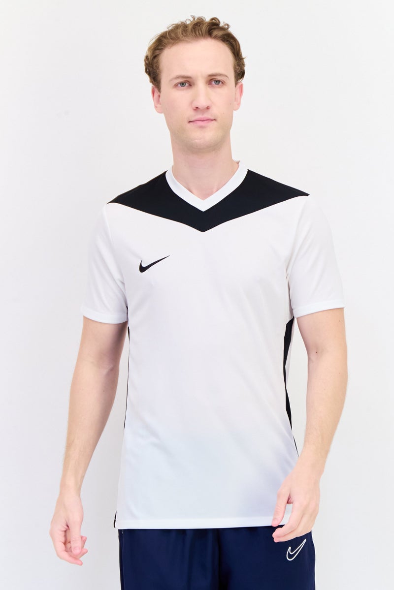 Nike Men Slim Fit Short Sleeve Training Jersey, White  - Image 1