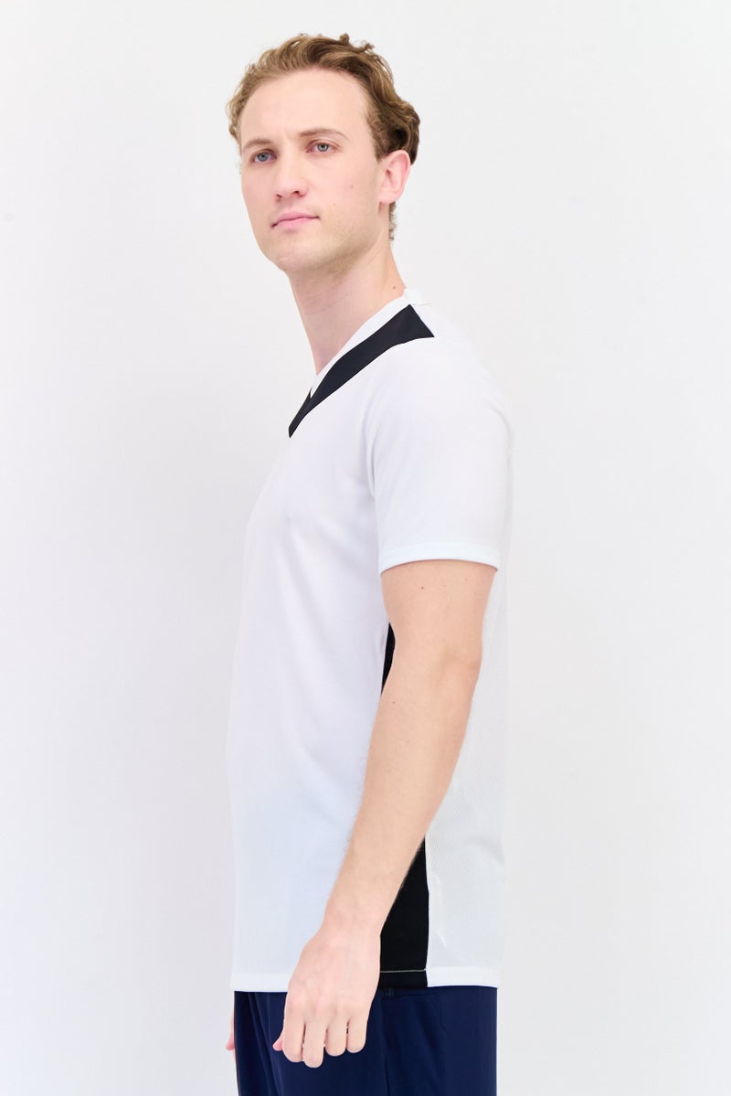 Nike Men Slim Fit Short Sleeve Training Jersey, White  - Image 2