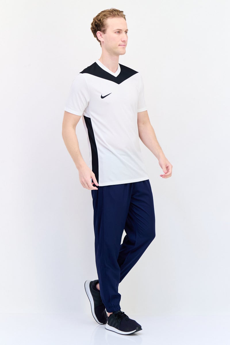 Nike Men Slim Fit Short Sleeve Training Jersey, White  - Image 4
