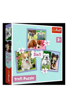 Trefl TREFL Puzzle 3 in 1 set Puppies 