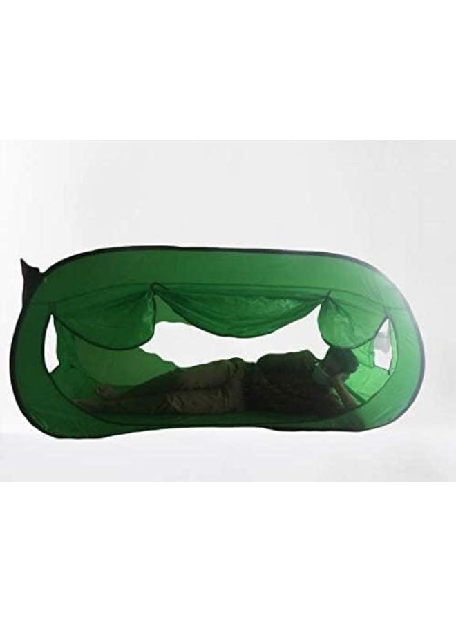 Twin/Single Size, Mixed, Solid Pattern, Green-Bed Tents - Image 2