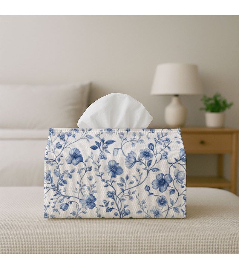 Classic Floral Decorative Tissue Box 18cm Vintage Botanical Holder for Home Kitchen Bathroom - Image 5