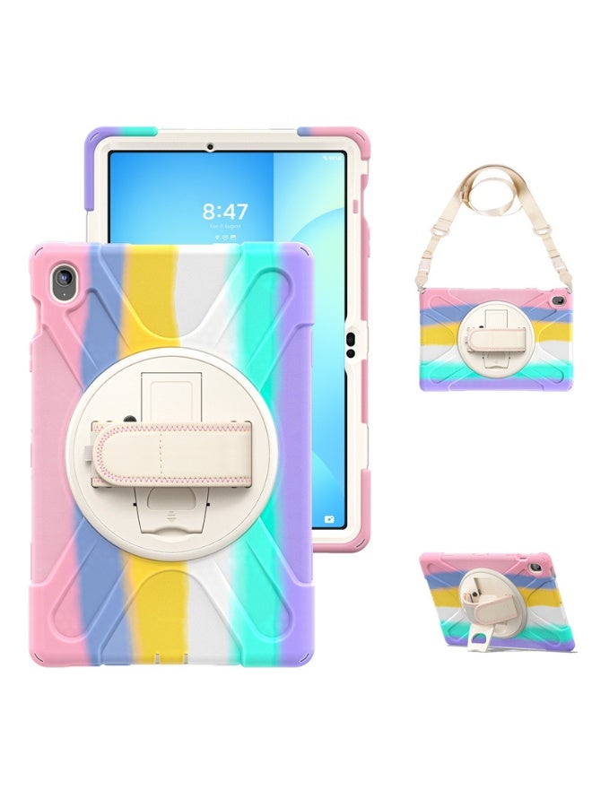 general Heavy Duty Protective Case for Samsung Galaxy Tab S10 FE Plus 2025, Robust Rugged Case with 360° Rotating Hand Strap, Stand, Pen Holder  Adjustable Shoulder Strap, Children - Image 1