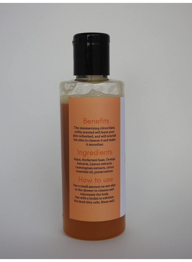 Ananta Herbal Shower Gel With Extract of Orange, Aloevera & Lemongrass, Parabeen Free, 200 ml - Image 4
