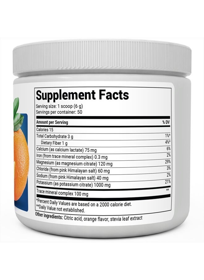 Dr. Bergs Nutritionals - Zero Sugar Hydration Keto Electrolyte Powder - Enhanced With 1,000mg Potassium And Real Pink Himalayan - Orange Flavor Hydration Drink Mix Supplement - 50 Servings - Image 1