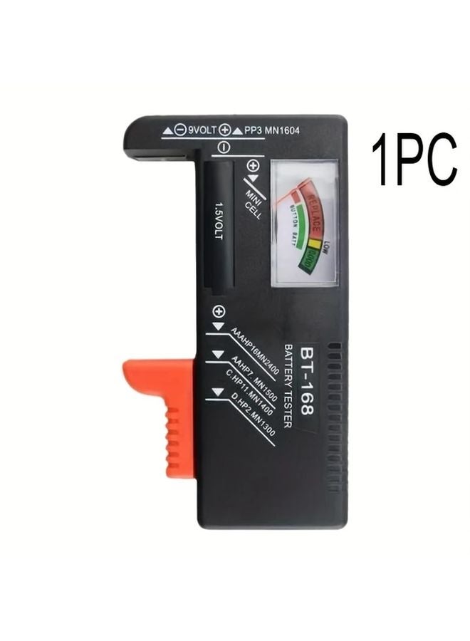 بلاك يونيفرسال بي تي 168 برو جهاز فحص البطاريات - فحص سريع لبطاريات AA وAAA وC وD و9V و1.5V - Image 1