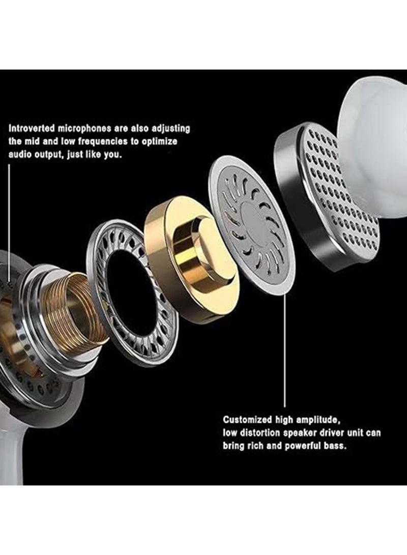 iPhone Earphones, Wired Earphones with Lighting Connector (Built-in Microphone and Volume Control), Noise Cancelling Earphones for iPhone 14/14 Pro/13/12/11/XR/XS/X/8/7, White, - Image 2