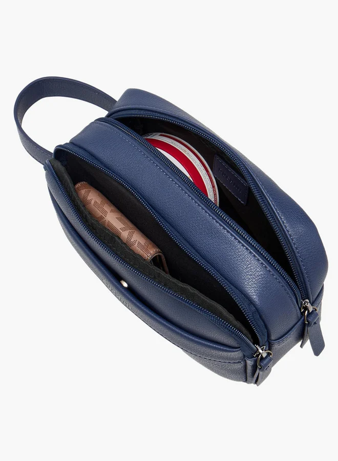 DUCHINI  Solid Pouch with Zip Closure and Wristlet Strap for Men | Best Price UAE