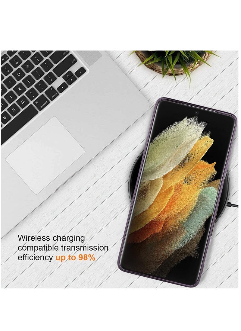 BORTONY - Samsung Galaxy S21 Ultra Case Magsafe Case Support Wireless Charging Electroplated S21 Ultra Case Soft TPU Shockproof Camera Lens Protective Case for Samsung Galaxy S21 Ultra - Image 1