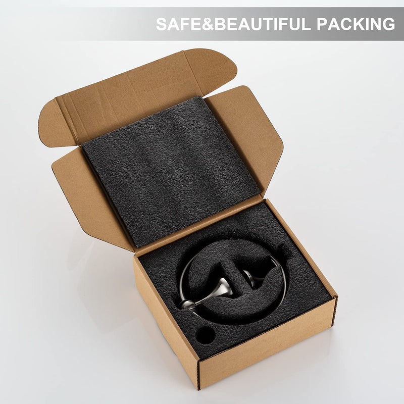 BGL Wall Mounted Classical Design Round Towel Ring for Bathroom (Brush Nickel) - Image 5