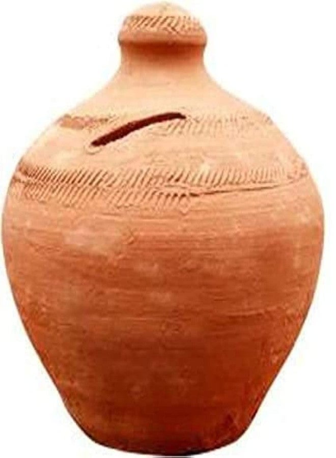 RHF Eco-Friendly Mitti ka Gullak/Clay Coin Saving Pot/Coin Bank/Piggy Bank - Image 4
