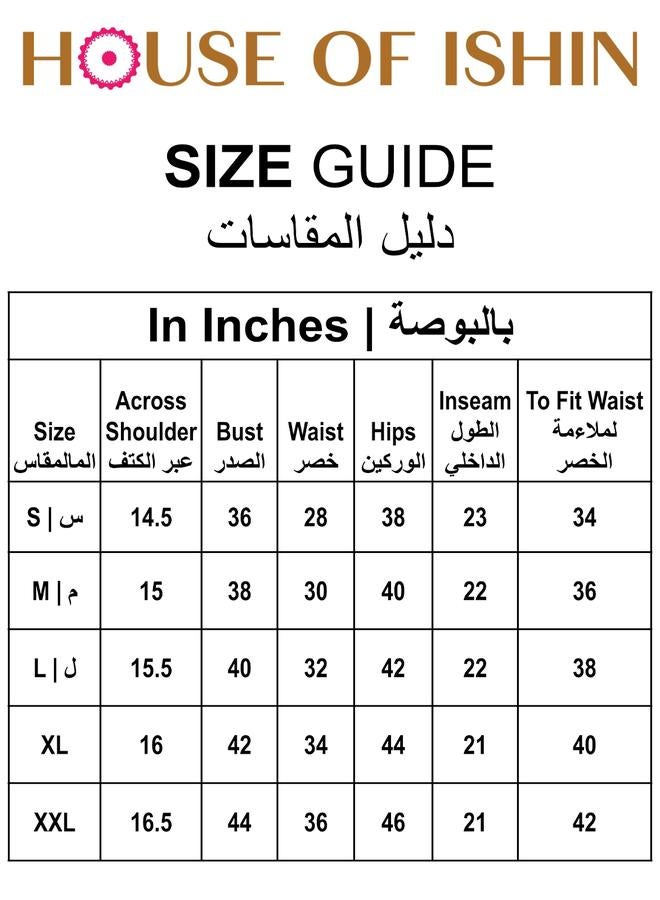 ISHIN Women's Navy Polyester Blend Embellished Tunic Full Length Casual Straight Fit Kurta Set  - Image 4