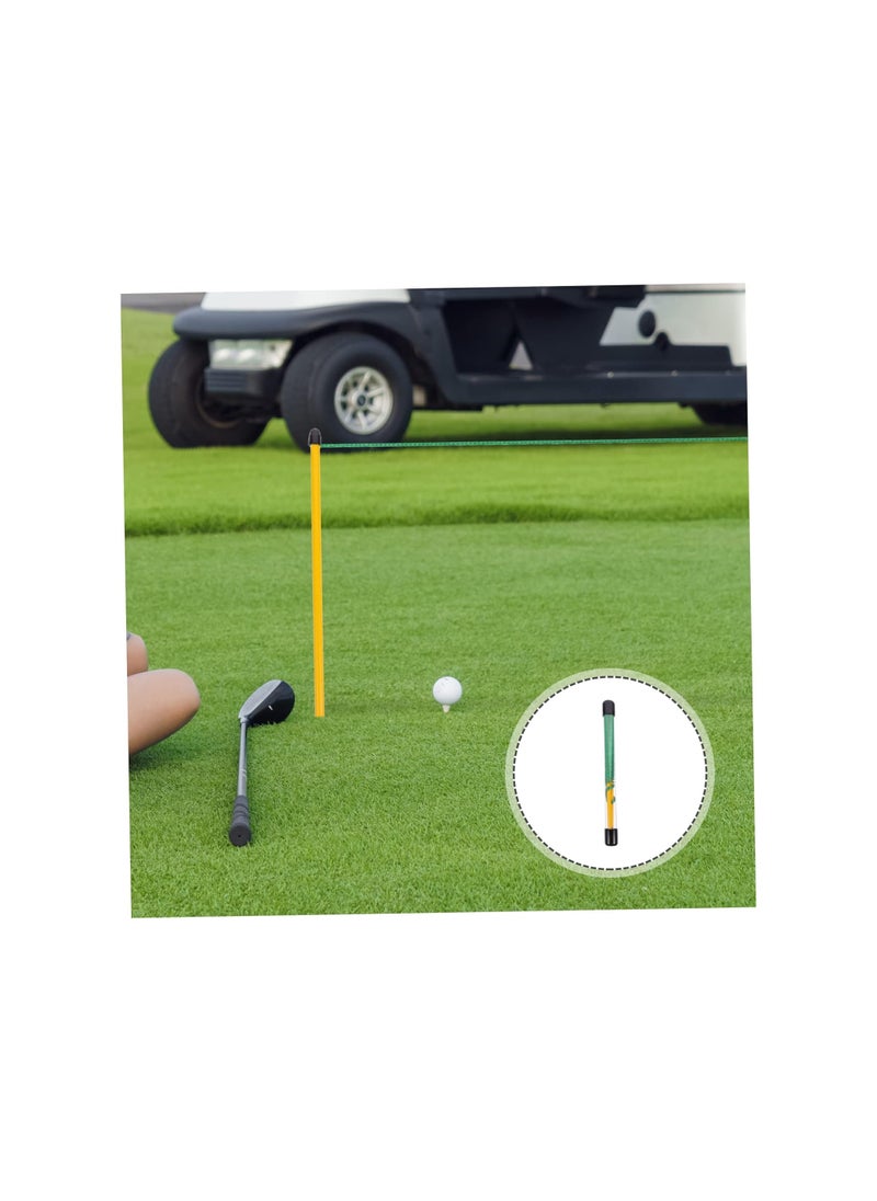 SYOSI - Golf Putting Trainer, Golf Putting Alignment Tool with Guide String, Portable Golf Putting Alignment Line, Adjustable Putting String Training Kit, Lightweight Putting Aid Golf for Parks Lawn(1 pack) - Image 1