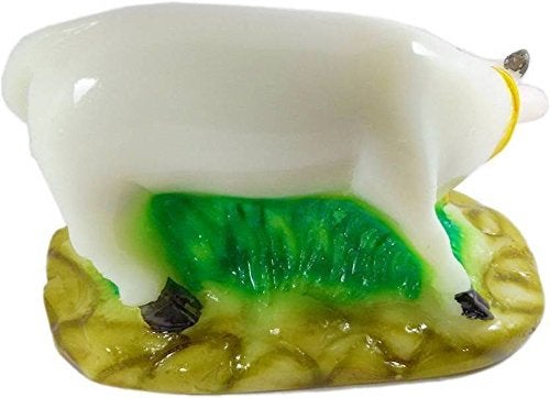 RIPE INDIA® Fengshui Wish Fulfilling Cow with Calf On Lucky Coins White Color Feng Shui Wealth Cow Showpiece - Image 3