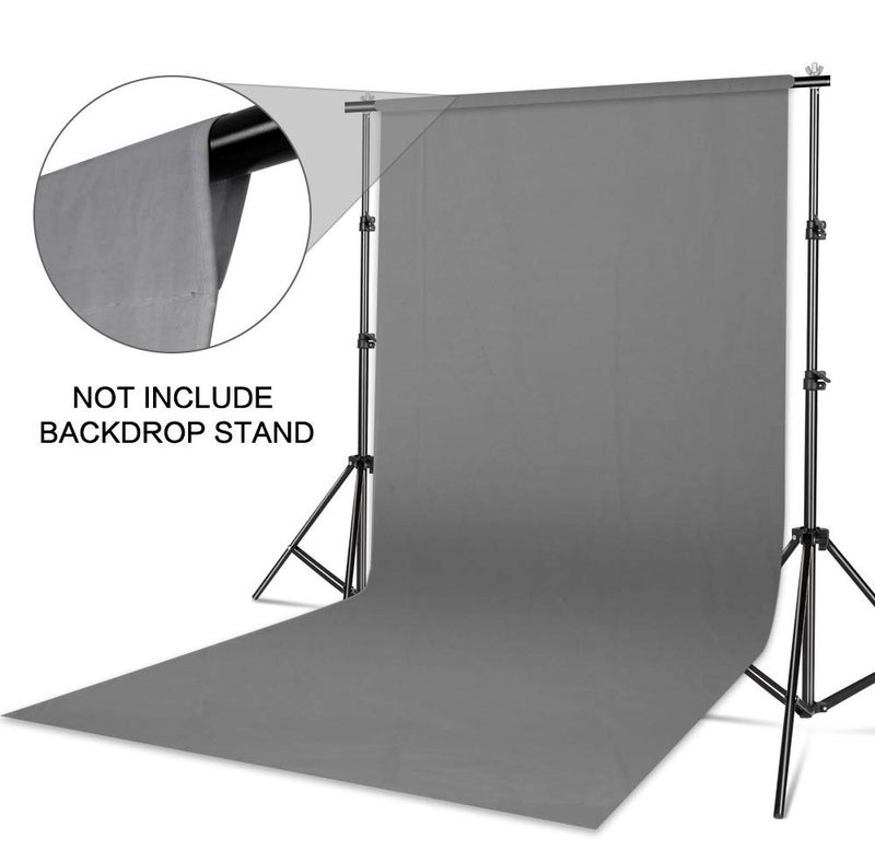 VTS 8 x12Ft. Grey LEKERA Backdrop Photo Light Studio Photography Background for YouTube, Studio,Indoor-Outdoor Photography Shooting Purpose (4. 8X 12ft., Grey) - Image 2