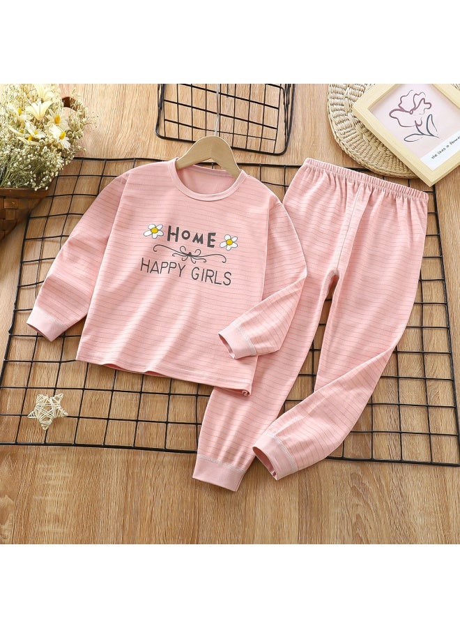 Boys Underwear Set Pure Cotton New Medium And Large Children's Pajamas Teenagers Autumn Clothes Autumn Pants Children's Clothing